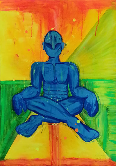 La Revelación Acrylic Canvas Figure Painting