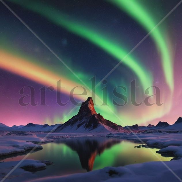 Aurora sobre el pico solitario
