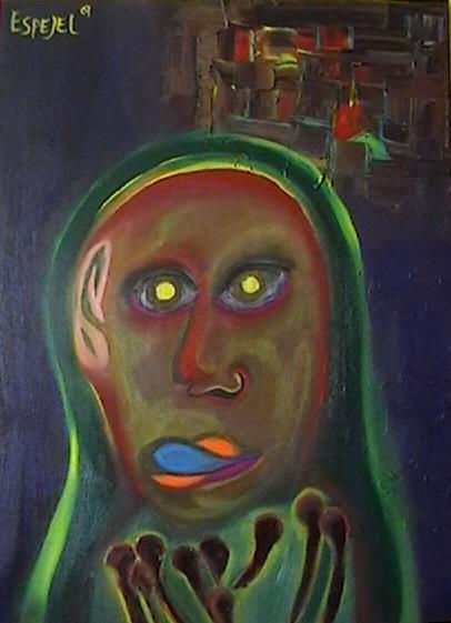 Indigente autoexplorándose