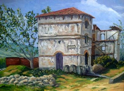 STA. CRUZ DE CAMPEZO Oil Canvas Landscaping