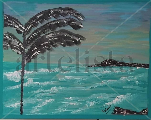 Las olas Acrylic Canvas Landscaping