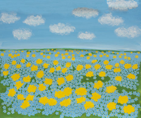 Yellow dandelions...