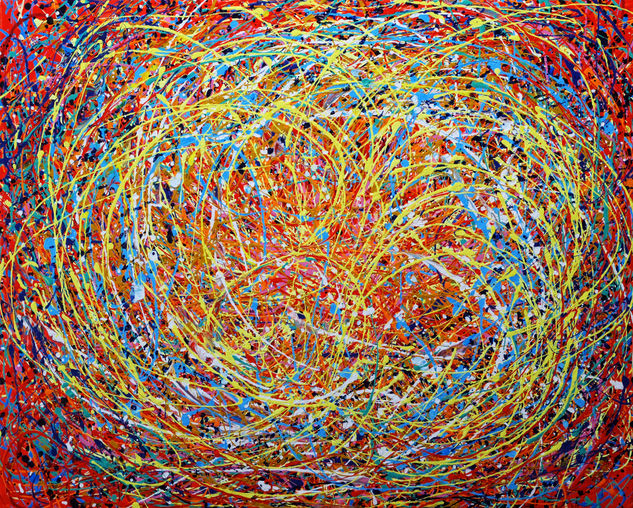 Anastasia Woron: "Un Universo Expresivo 2"- Acrílico Original (80x65 cm.) 2022 Acrylic Canvas Others