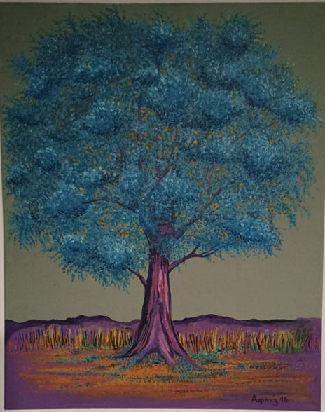 Árbol turquesa y...