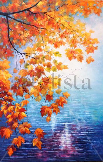 Beautiful tree leaves 1336 Acrylic Canvas Landscaping