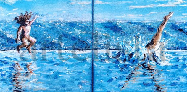 Piscinatlántica (boceto para mural)