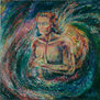 Anastasia Woron: "El Remolino"-Óleo Original Firmado (100x100 cm.) 2003