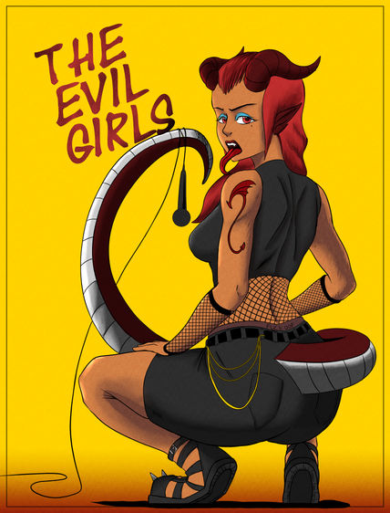 Punk demon girl