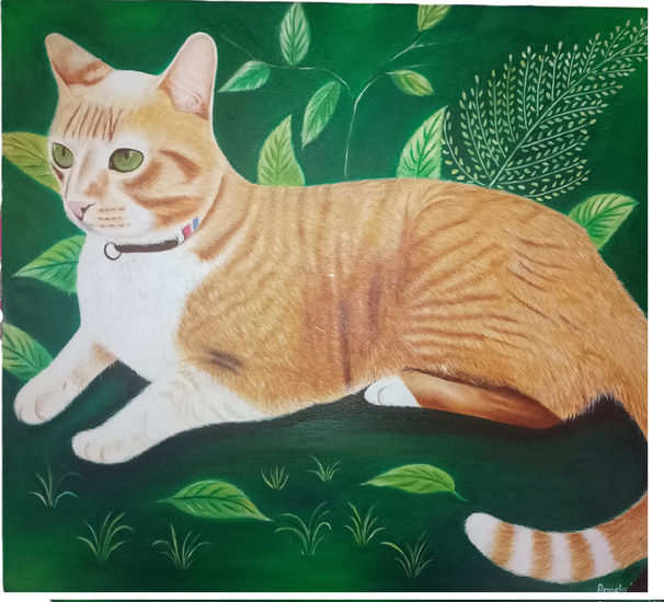 Gato Usa Oil Canvas Animals