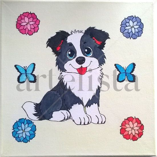 Perro Mascota 3 Acrylic Canvas Animals