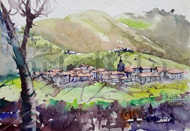 Arizkun Watercolour Paper Landscaping