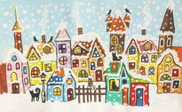 Fairy winter town