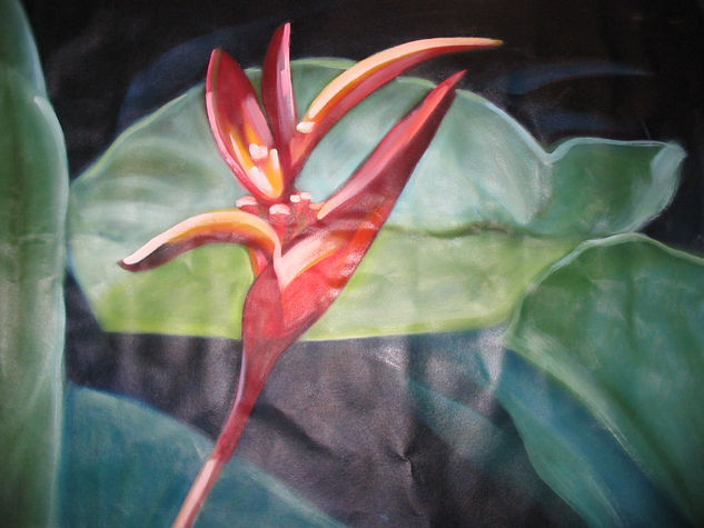 Heliconia Oil Canvas