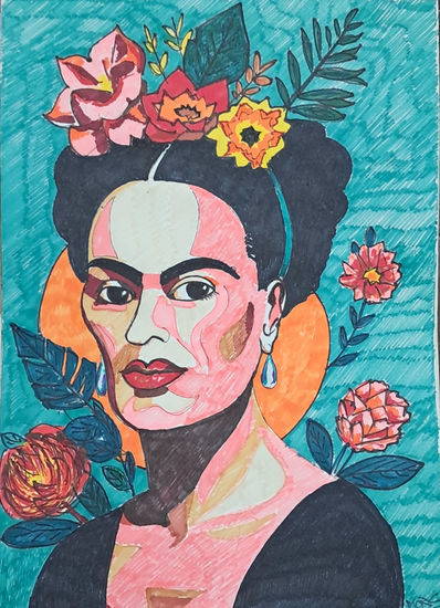 Frida 2 Rotulador Cartulina Figura