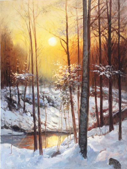 Snowscape 1340 Acrylic Canvas Landscaping