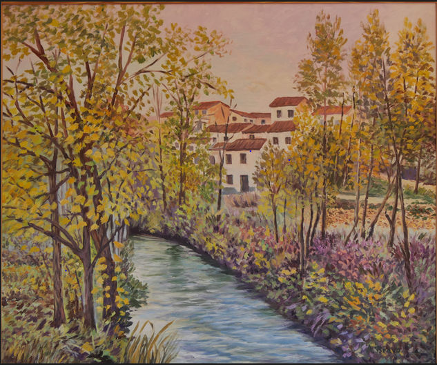 Archilla (rio Tajuña) Oil Panel Landscaping