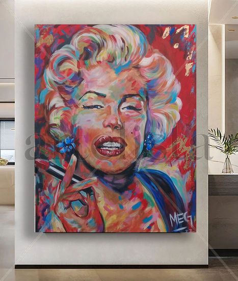 Marilyn Monroe Acrylic Canvas Portrait