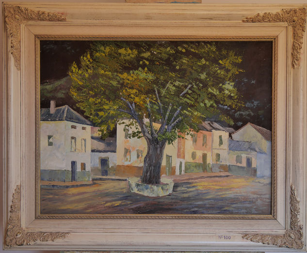 El Olmo de Anchuelo Oil Canvas Landscaping