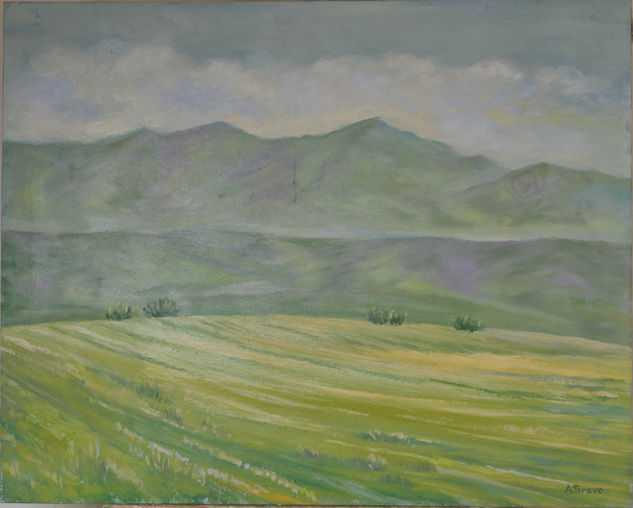 Montes de Torrelaguna Oil Canvas Landscaping