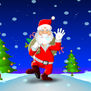 Santa Claus, dressed in his classic red suit