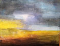Paisaje en gris y amarillo
