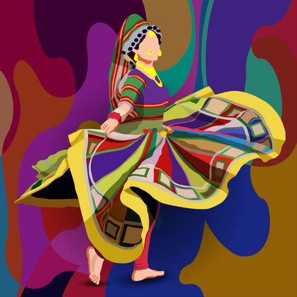 A vibrant, colorful...