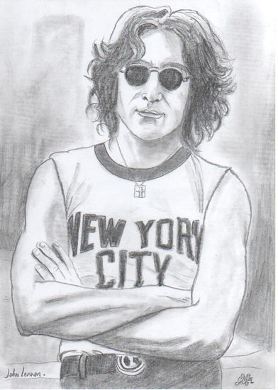 John Lennon Charcoal