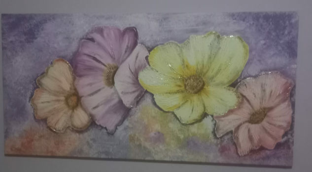 Las flores en primavera Oil Others Floral Painting