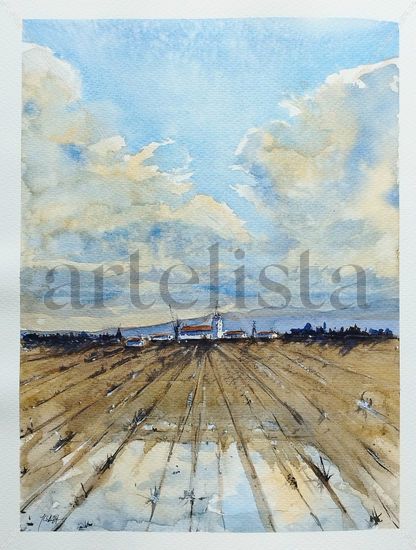 Campiña Andaluza Watercolour Paper Landscaping