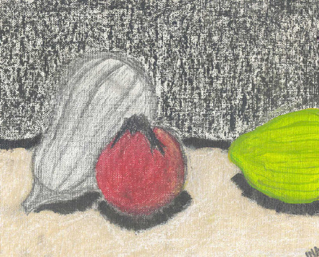 por primera vez Mixed media Canvas Still Life Paintings