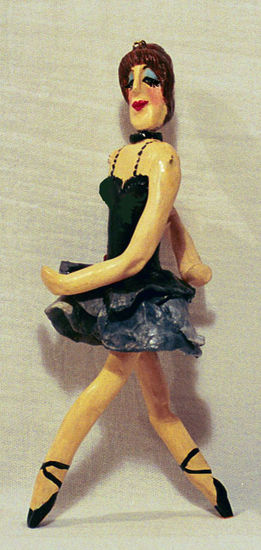 Marioneta en miniatura de Autor - Bailarina negra Others Figurative