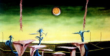 paisaje de insomnio Oil Canvas