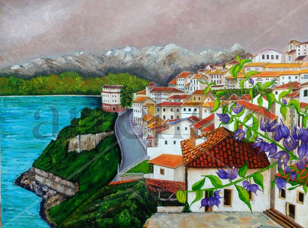 LASTRES,ASTURIAS Oil Canvas Landscaping