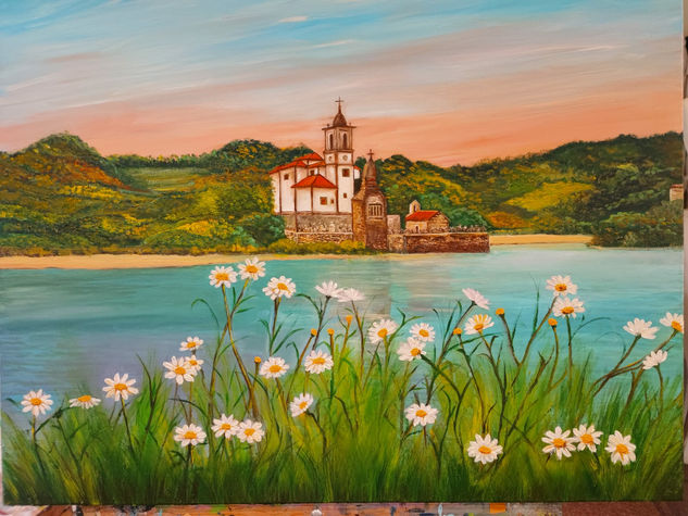 IGLESIA DE BARRO Oil Canvas Landscaping