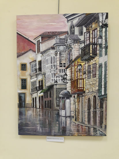 PALACIO DE LA MUSICA AVILES, ASTURIAS Oil Canvas Landscaping