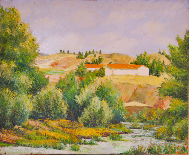 "Rio Henares" Oil Canvas Landscaping