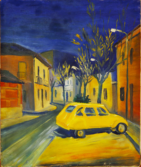 "Progreso y ausencia " (C/ Azuqueca) Oil Canvas Landscaping