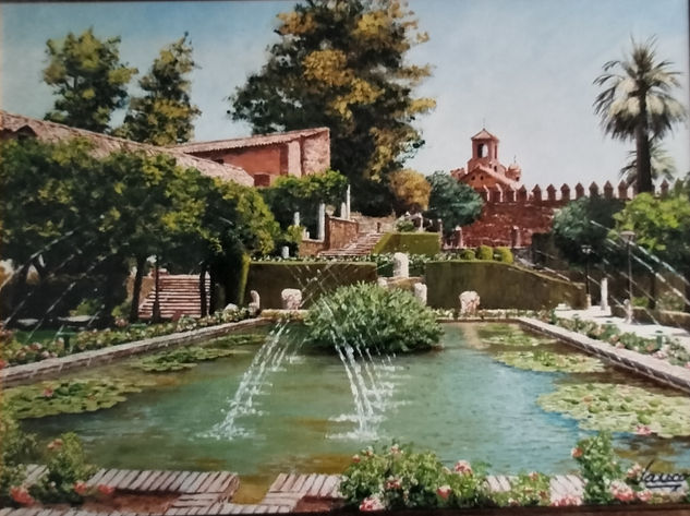 Parque (Califato de Córdoba) Óleo Lienzo Paisaje