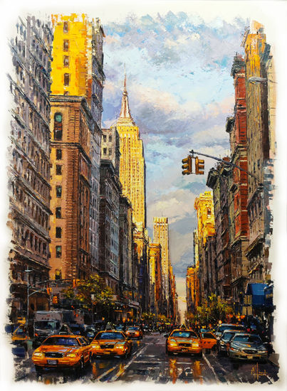 NEW YORK 11 Oil Canvas Landscaping