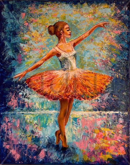 Danza diurna Acrylic Canvas Figure Painting