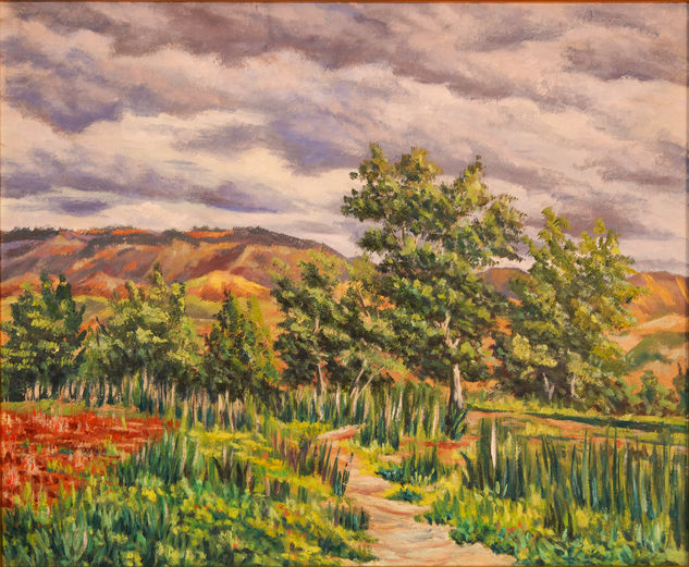 "Rivera del Henares" (nueva Alcalá) Oil Canvas Landscaping