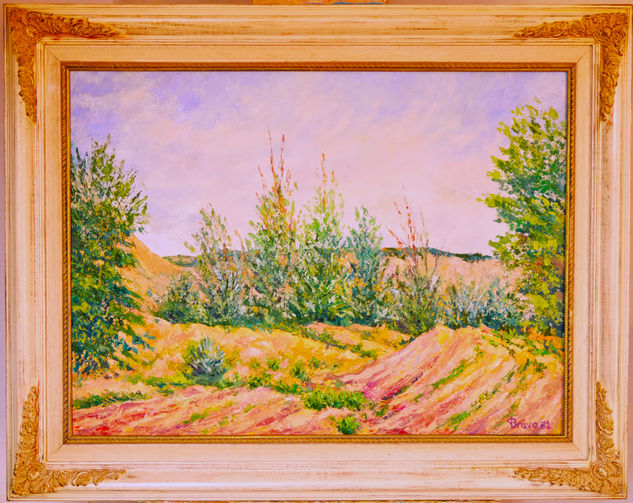 "Ribera del Henares a ESPATULA" Oil Canvas Landscaping