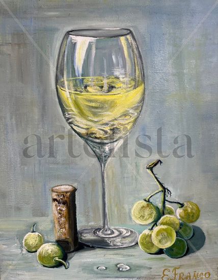 Copa de vino Oil Canvas Still Life Paintings