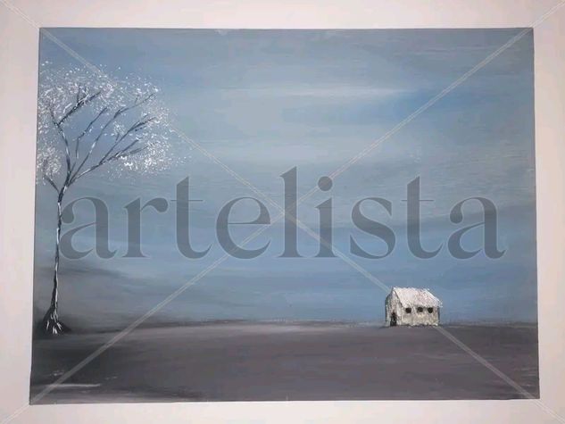 Quedate en casa Acrylic Canvas Landscaping