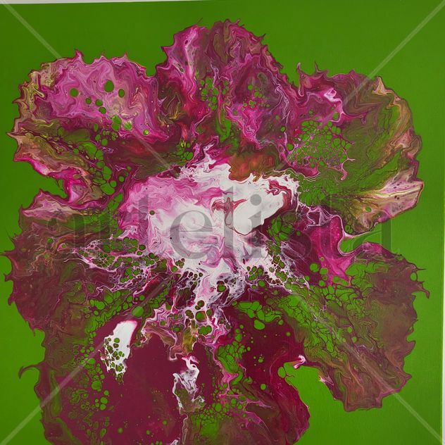 Pink flower in the grass