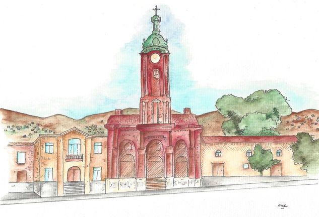 IGLESIA SAN FRANCISCO Watercolour Paper Landscaping