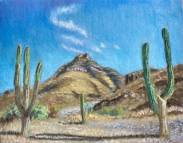 Off road Pastel Papel Paisaje