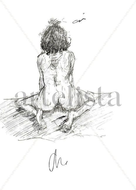 Desnudo de espaldas