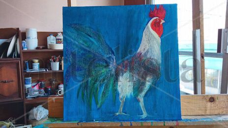 Gallo azul