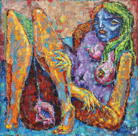 Gárgola Oil Canvas Nude Paintings